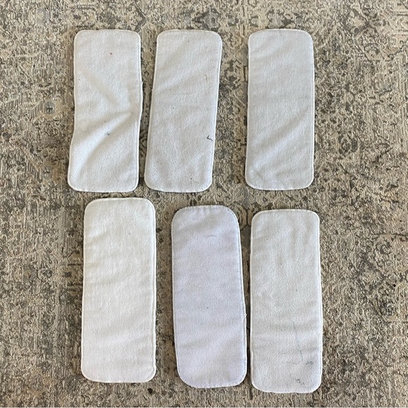 Set Of Six Pocket Cloth Diapers With Inserts - Picture 3 of 9